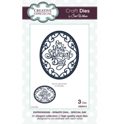 (CED5413)Craft Dies - Ornate Oval - Special day