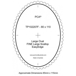(PCA-TP102207)FINE Large Oval Outside Large Scallop EasyEdge