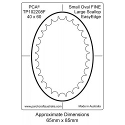 (PCA-TP102208)FINE Small Oval Inside Large Scallop EasyEdge