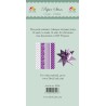 (PS04)DixiCraft Paper Stars strips Purple