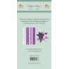 (PS10)DixiCraft Paper Stars strips small Purple