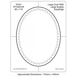 (PCA-TP102210)FINE Large Oval Inside Large Scallop EasyEdge
