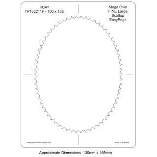 (PCA-TP102211)FINE Mega Oval Inside Large Scallop EasyEdge