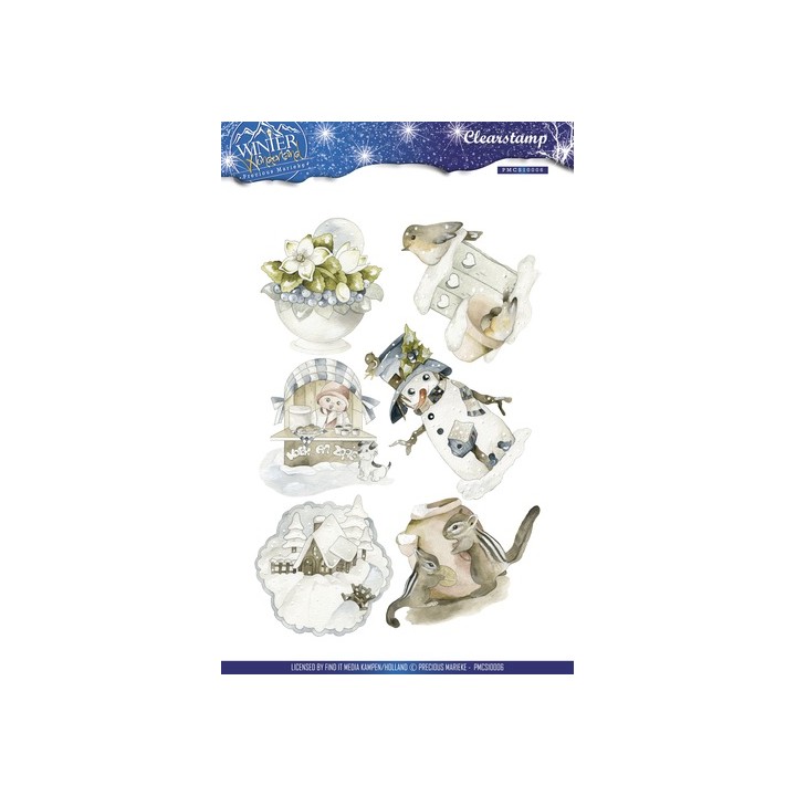(PMCS10006)Precious Marieke - Winter Wonderland - Clear stamp