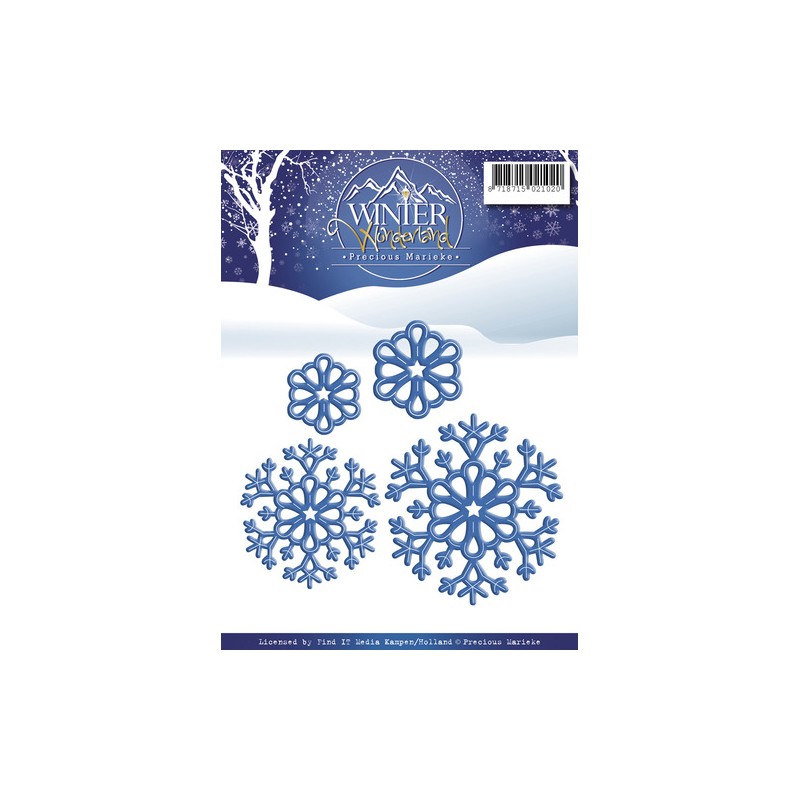 (PM10051)Precious Marieke - Winter Wonderland - Snowflakes
