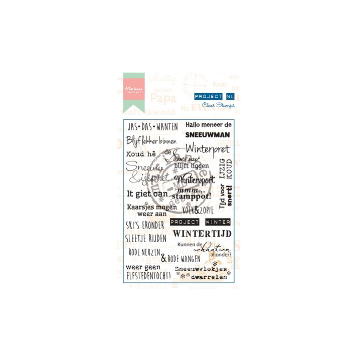 (PL1517)Clear stamps Project NL Winter