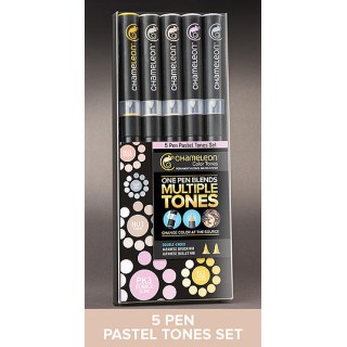 (CT0501)Chameleon 5-Pen Set Pastel