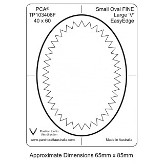 FINE Small Oval Inside Small 'V' EasyEdge