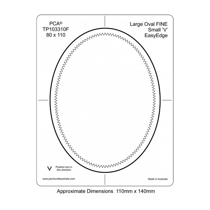 FINE Large Oval Inside Small 'V' EasyEdge