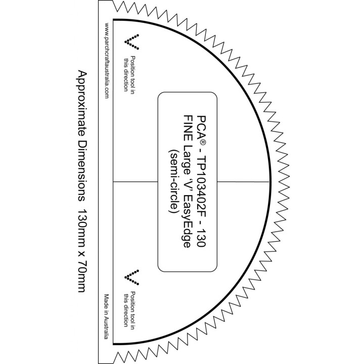 FINE 130mm SemiCircle Outside Large 'V' EasyEdge