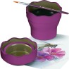 (181517)Faber-Castell Clic & Go Foldable Water Pot blackberry