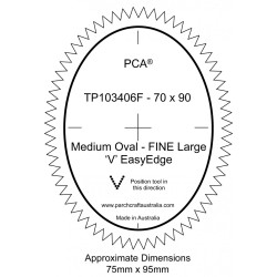 FINE Medium Oval Outside Large 'V' EasyEdge
