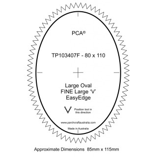 FINE Large Oval Outside Large 'V' EasyEdge