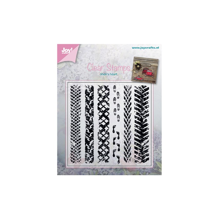 (6410/0375)Clear stamp Men's heart