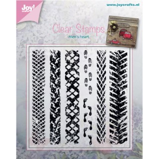 (6410/0375)Clear stamp Men's heart