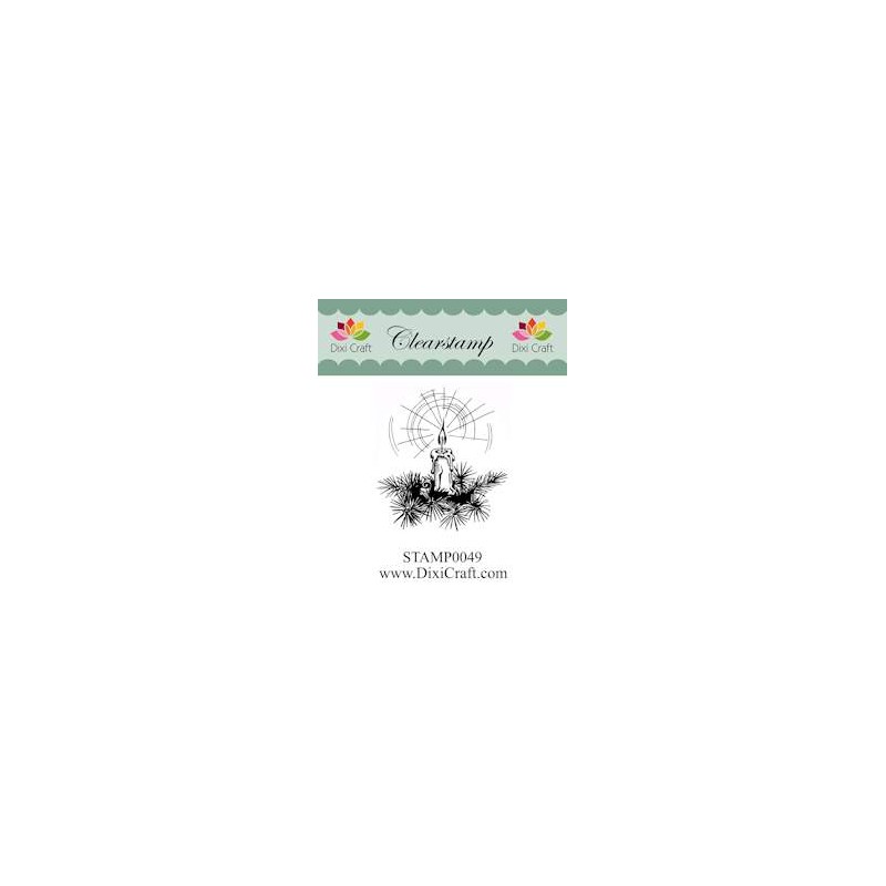 (STAMP0049)Dixi Clear Stamp christmas candle