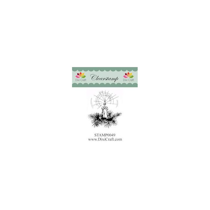 (STAMP0049)Dixi Clear Stamp christmas candle