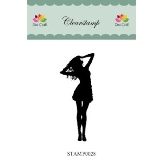 (STAMP0028)Dixi Clear Stamp dame