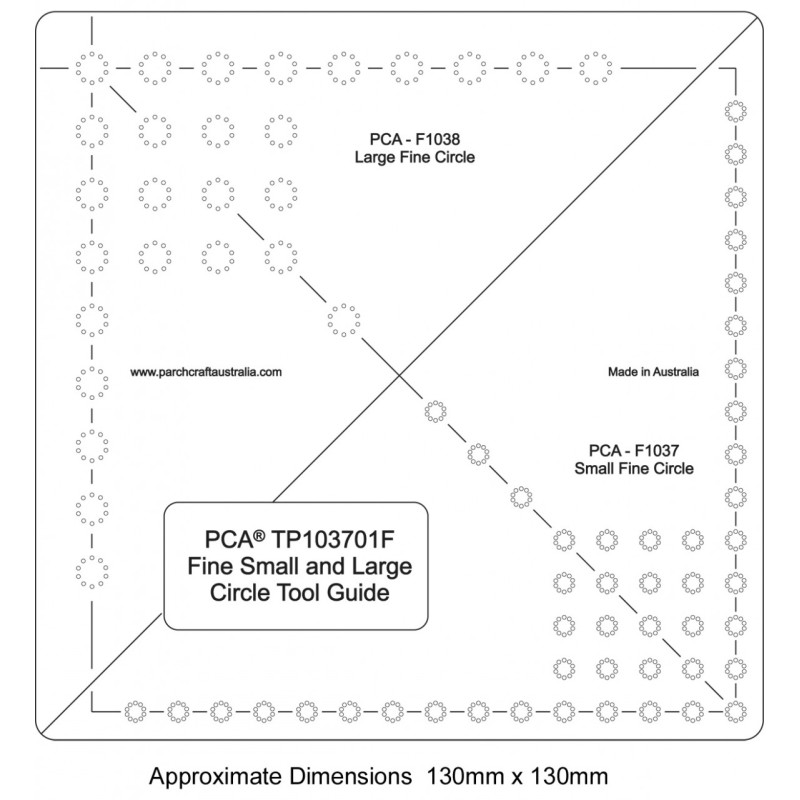 (PCA-TP103701)FINE Small and Large Circle Tool Guide