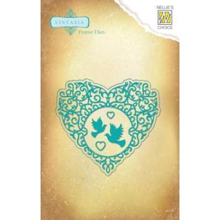 (VIND026)Nellie's Choice Vintasia Dies Love Heart