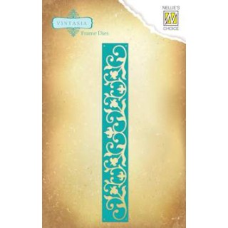 (VIND028)Nellie's Choice Vintasia Dies Border Flowers