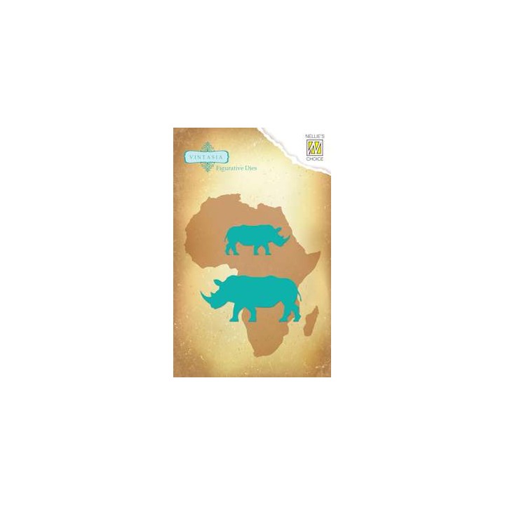 (VIND031)Nellie's Choice Vintasia Dies rhinoceros