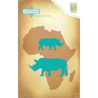 (VIND031)Nellie's Choice Vintasia Dies rhinoceros