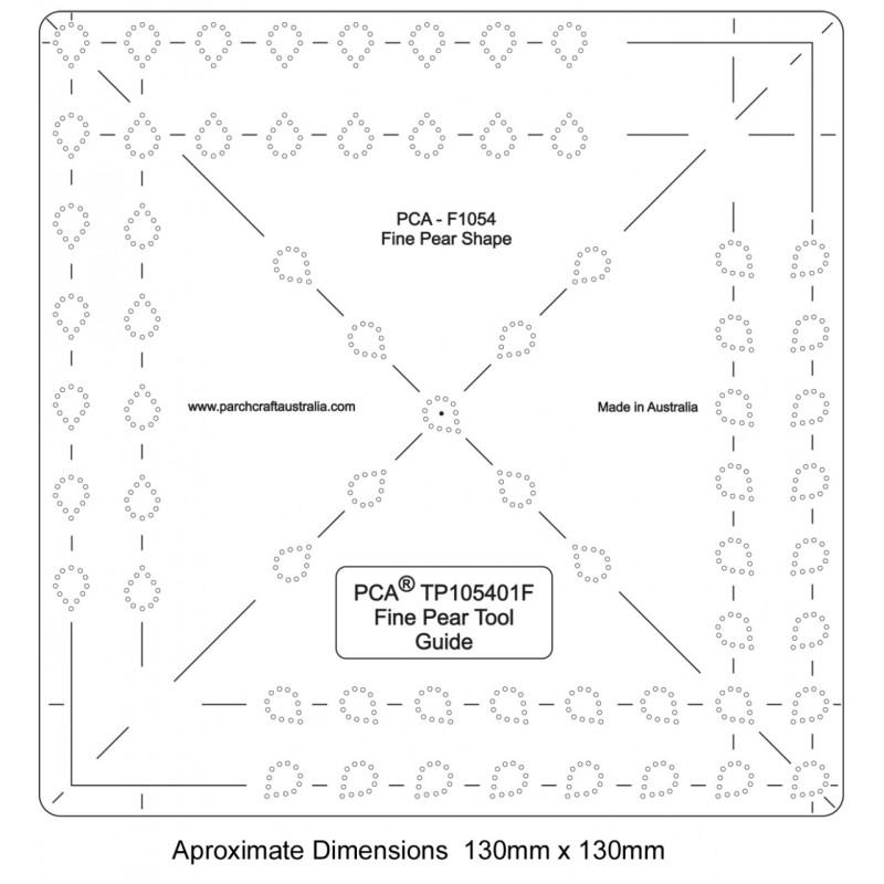 (PCA-TP105401)FINE Pear Shape Tool Guide