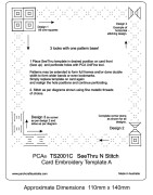 (PCA-TS2001C)See Thru N Stitch Card Embroidery A