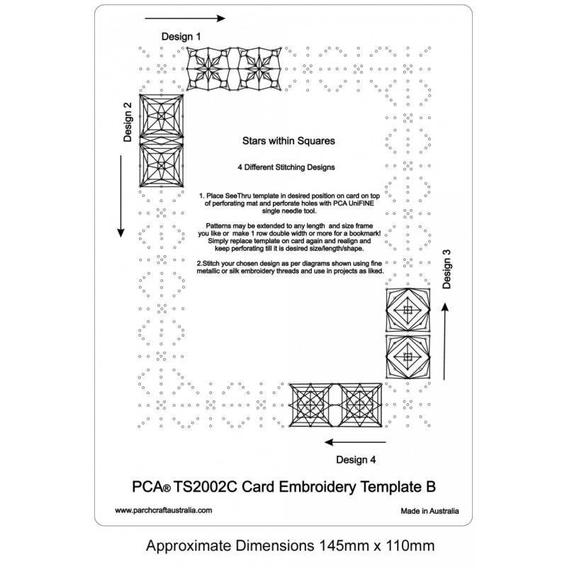 (PCA-TS2002C)See Thru N Stitch Card Embroidery B