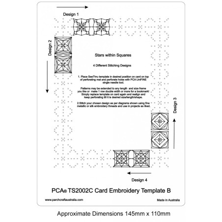 (PCA-TS2002C)See Thru N Stitch Card Embroidery B