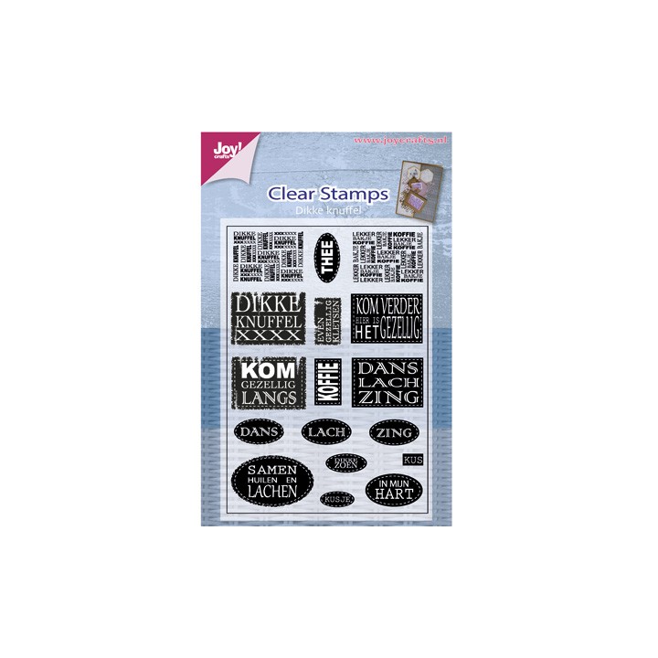 (6410/0367)Clear stamp Mery's Dikke knuffel