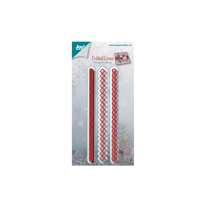 (6002/0475)Cutting & Embossing stencil Folded Lines