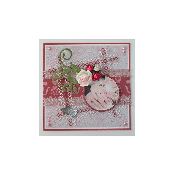(6002/0475)Cutting & Embossing stencil Mery's Folded Lines