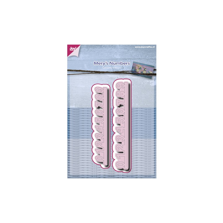 (6002/0491)Decouper & Gaufrer Pochoir Mery's numbers