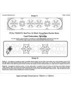 (PCA-TS2007C)See Thru N Stitch Snowflake Borders Bar