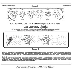 (PCA-TS2007C)See Thru N Stitch Snowflake Borders Bar