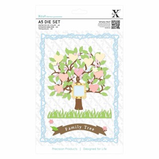 (XCU503293)Xcut A5 Die Set (15pcs) - Family Tree