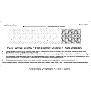 (PCA-TS2012C)See Thru N Stitch Bookmark Challenge 1