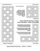(PCA-TS2016C)See Thru N Stitch Starry Floral Motifs