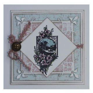 (6410/0376)Clear stamp Flower / list