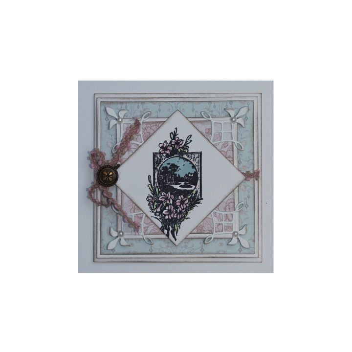 (6410/0376)Clear stamp Flower / list
