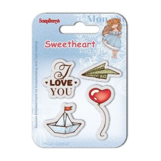 (SCB4907008B)ScrapBerry's Clear Stamps Sweetheart No. 5