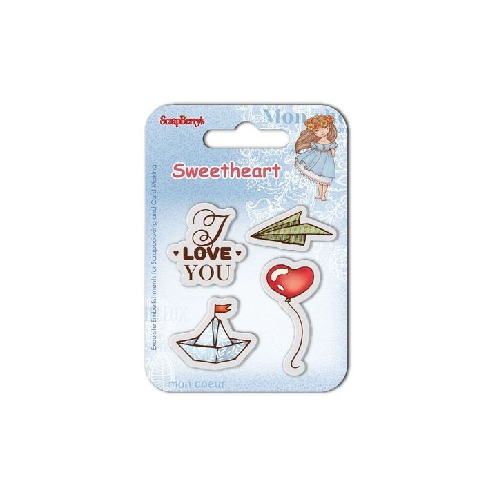 (SCB4907008B)ScrapBerry's Clear Stamps Sweetheart No. 5