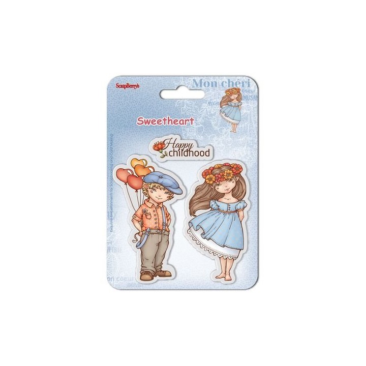 (SCB4907005B)ScrapBerry's Clear Stamps Sweetheart No. 2
