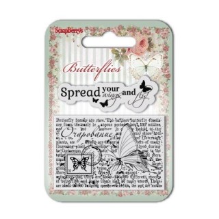 (SCB4907003B)ScrapBerry's Clear Stamps Butterflies No. 3