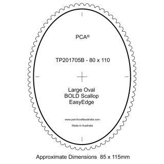 (PCA-TP201705)BOLD Large Oval Outside Bold Scallop EasyEdge