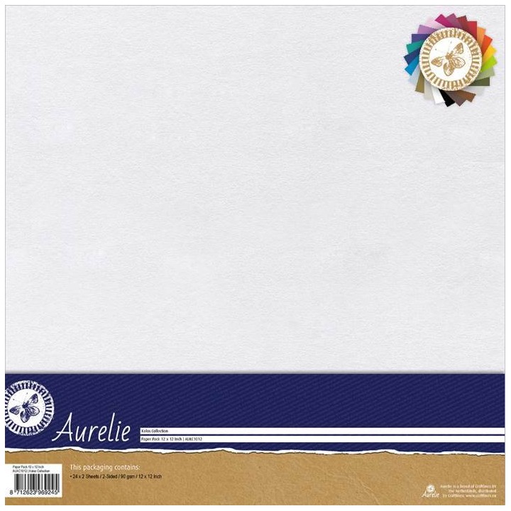 (AUKC1012)Aurelie Kalos Collection Paper Pack 90 gsm 12x12 Inch