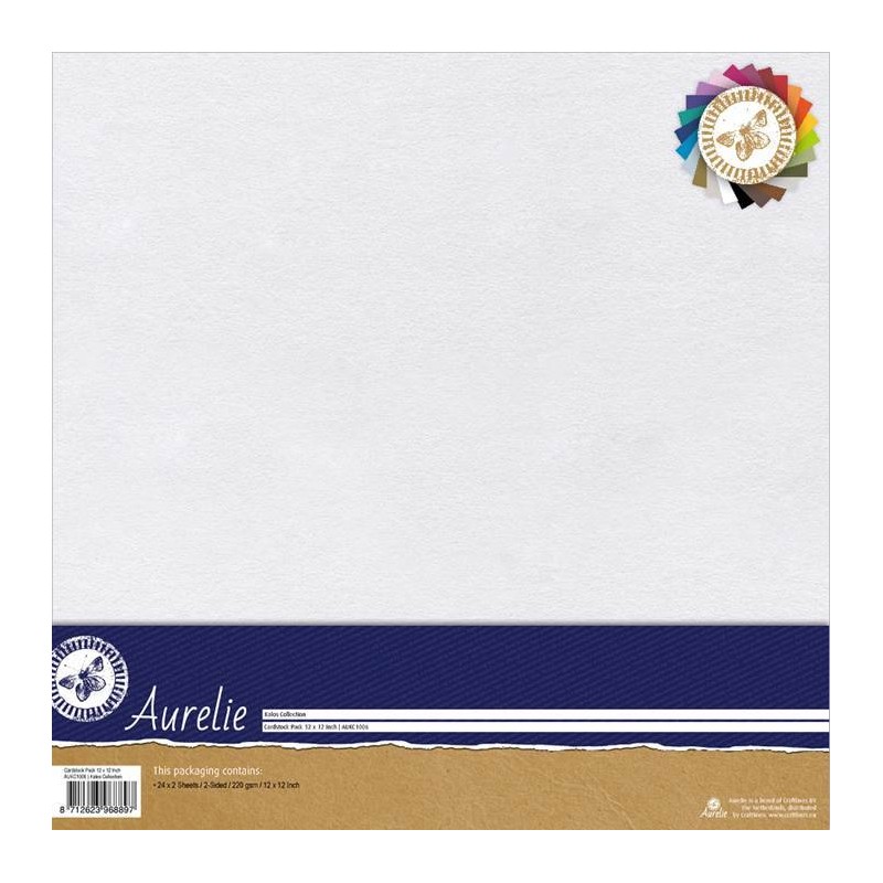 (AUKC1006)Aurelie Kalos Collection Paper Pack 220 gsm 12x12 Inch