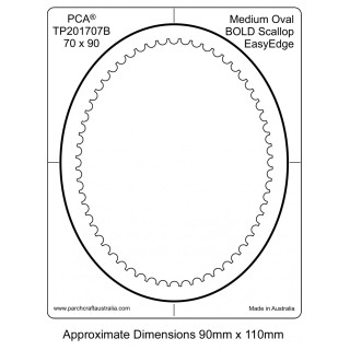 (PCA-TP201707)BOLD Medium Oval Inside Bold Scallop EasyEdge